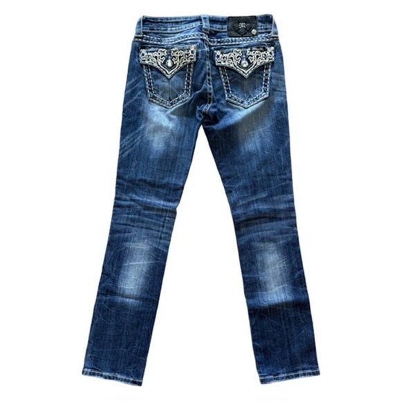 💃✨ MISS ME Straight Leg Jeans 💎🔥 Size 27 - Picture 3 of 13